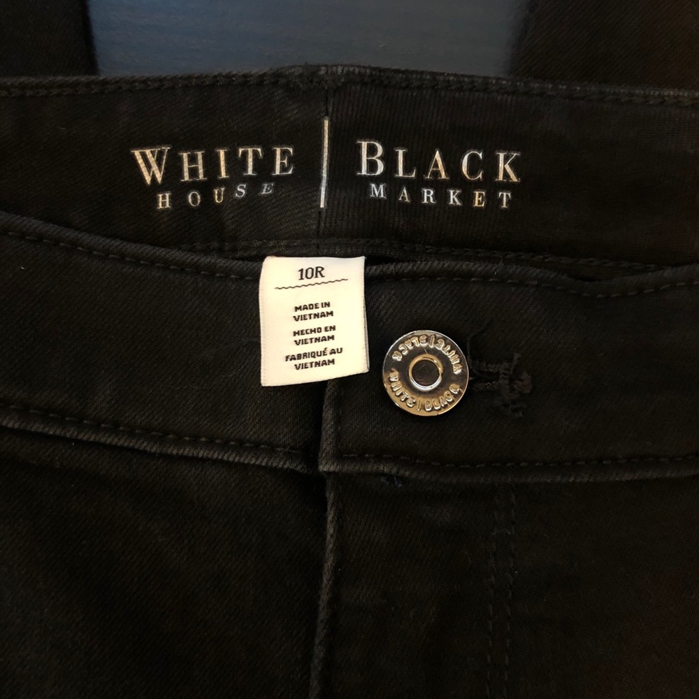 White House Black Market Black denim jeans 10R